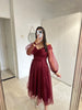 1147 - Bordeaux dress