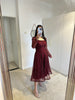1153 - Bordeaux dress