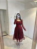 1153 - Bordeaux dress