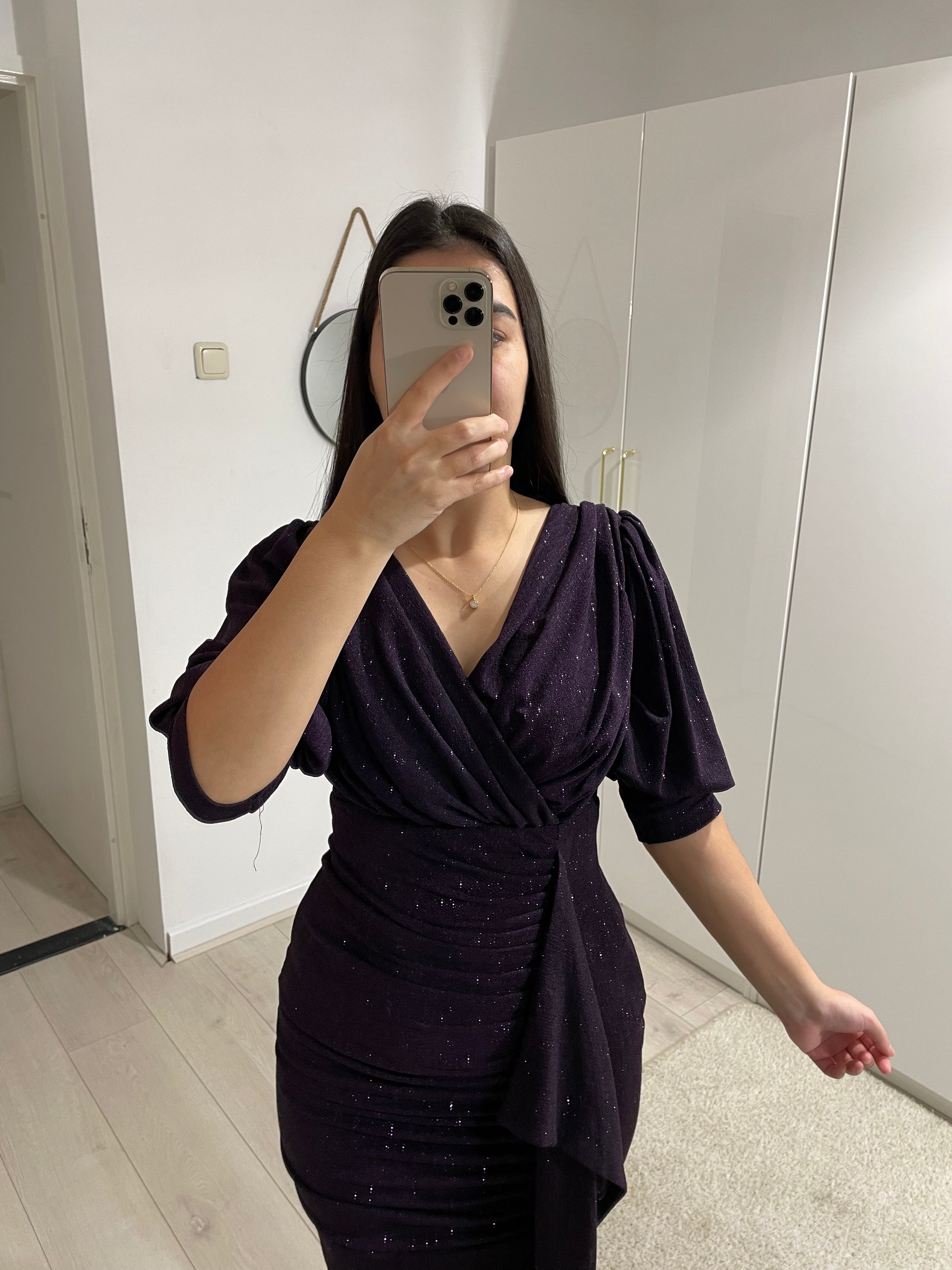 1106 - Dark purple dress
