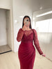 1123 - Bordeaux dress