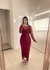 1123 - Bordeaux dress